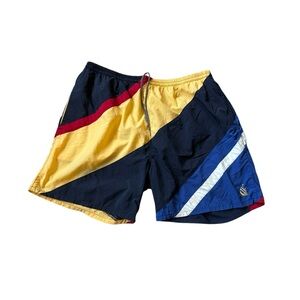 Men's Colorblock Swim Trunks — Yellow & Navy